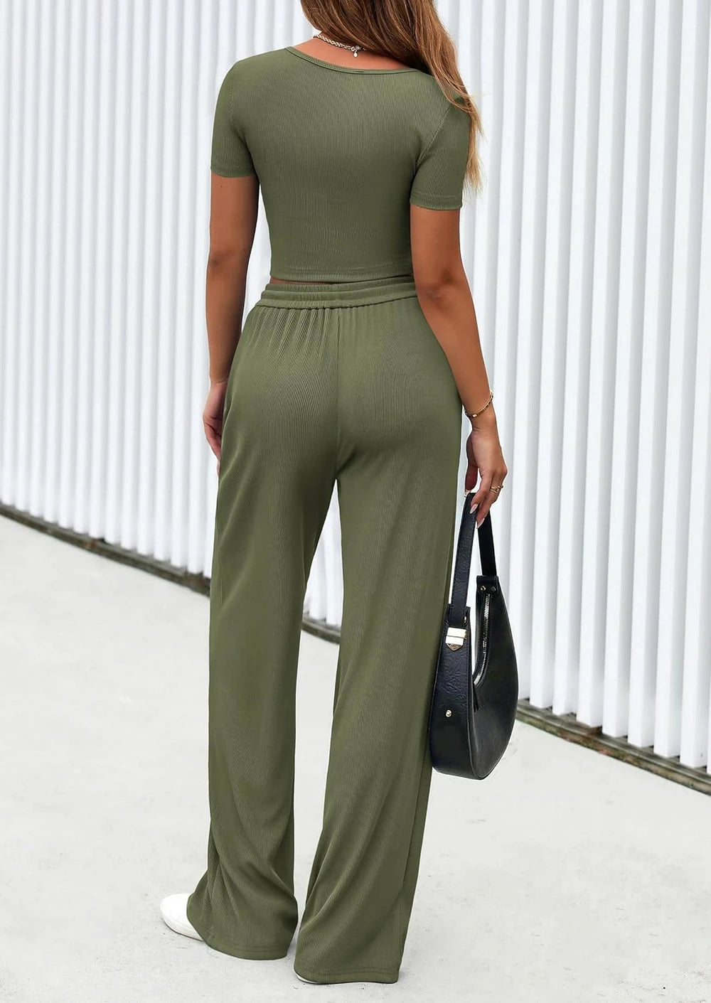 Ribbed Knit Two Piece Set